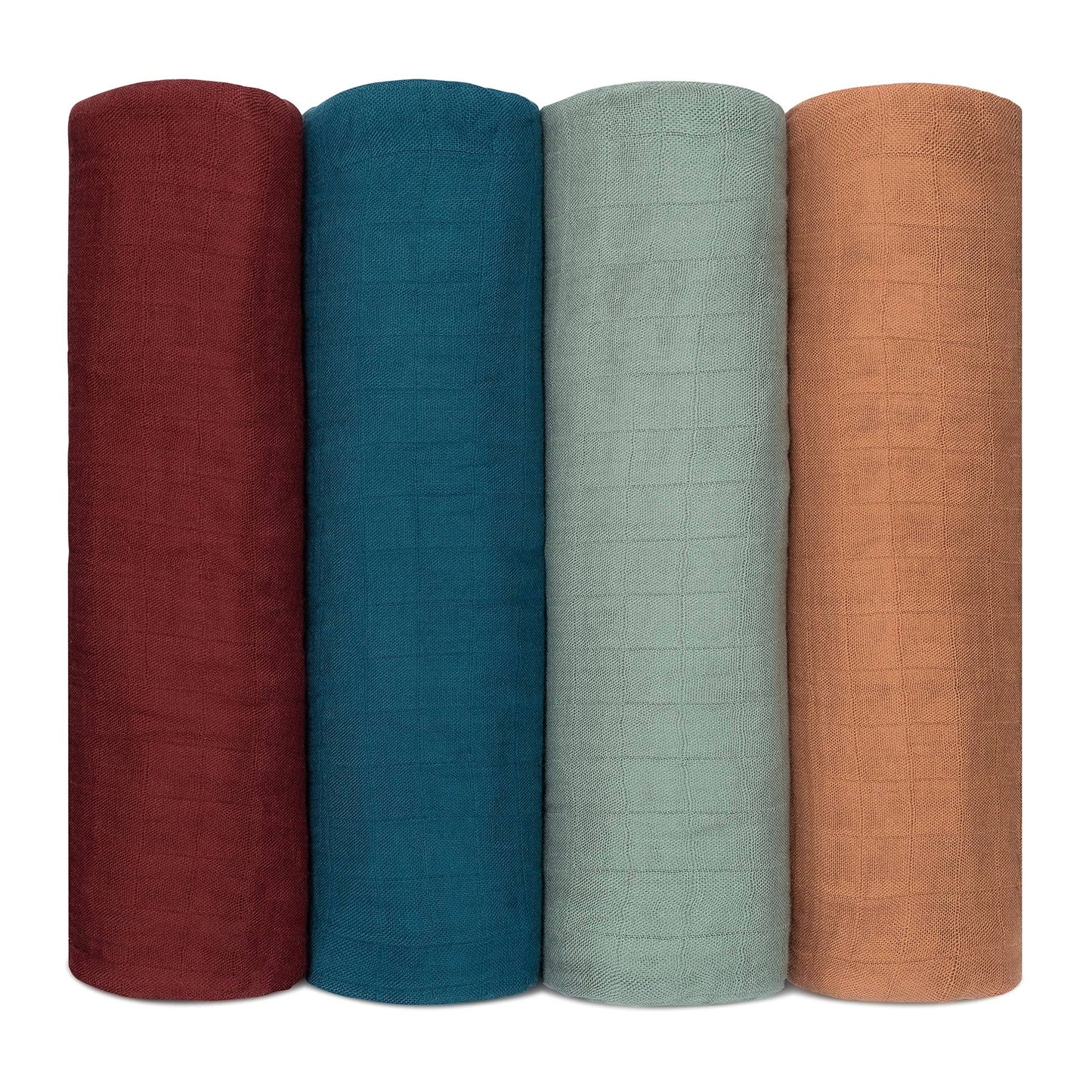 Baby Muslin Swaddle Blankets, 4 Pack