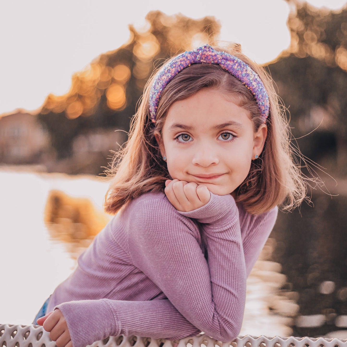 Confetti Sequin Knotted Headband