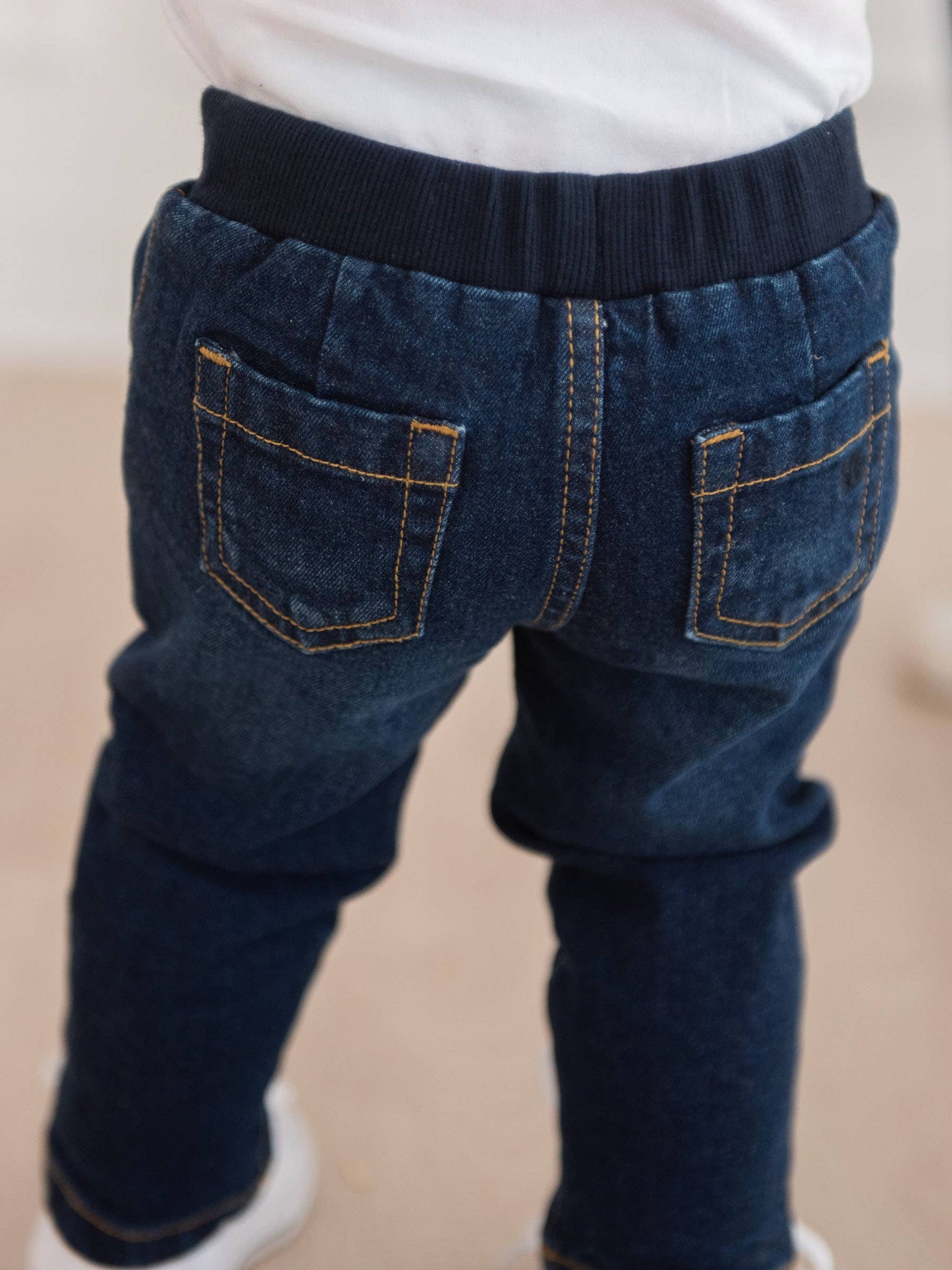 RuffleButts + RuggedButts - Boys Medium Wash Pull-on Jeans