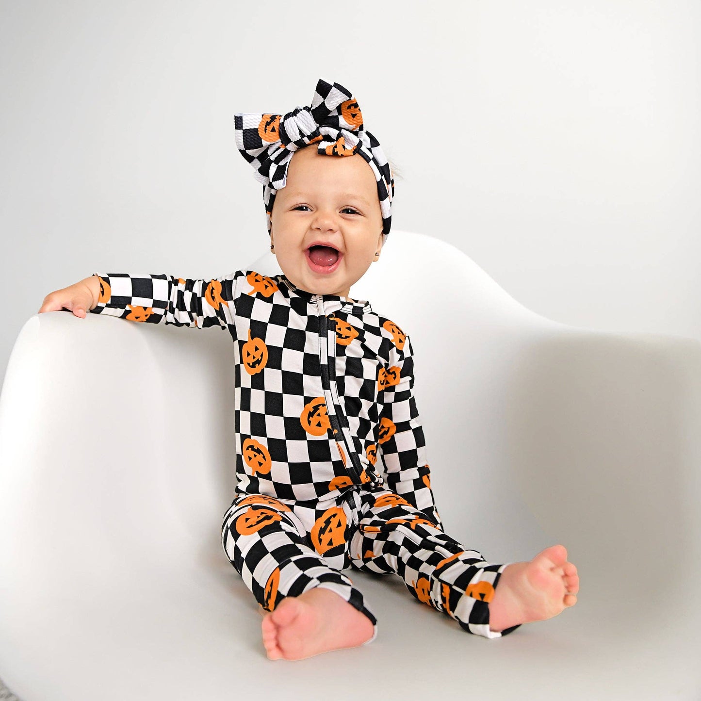 Merlin Pumpkin Zip Romper