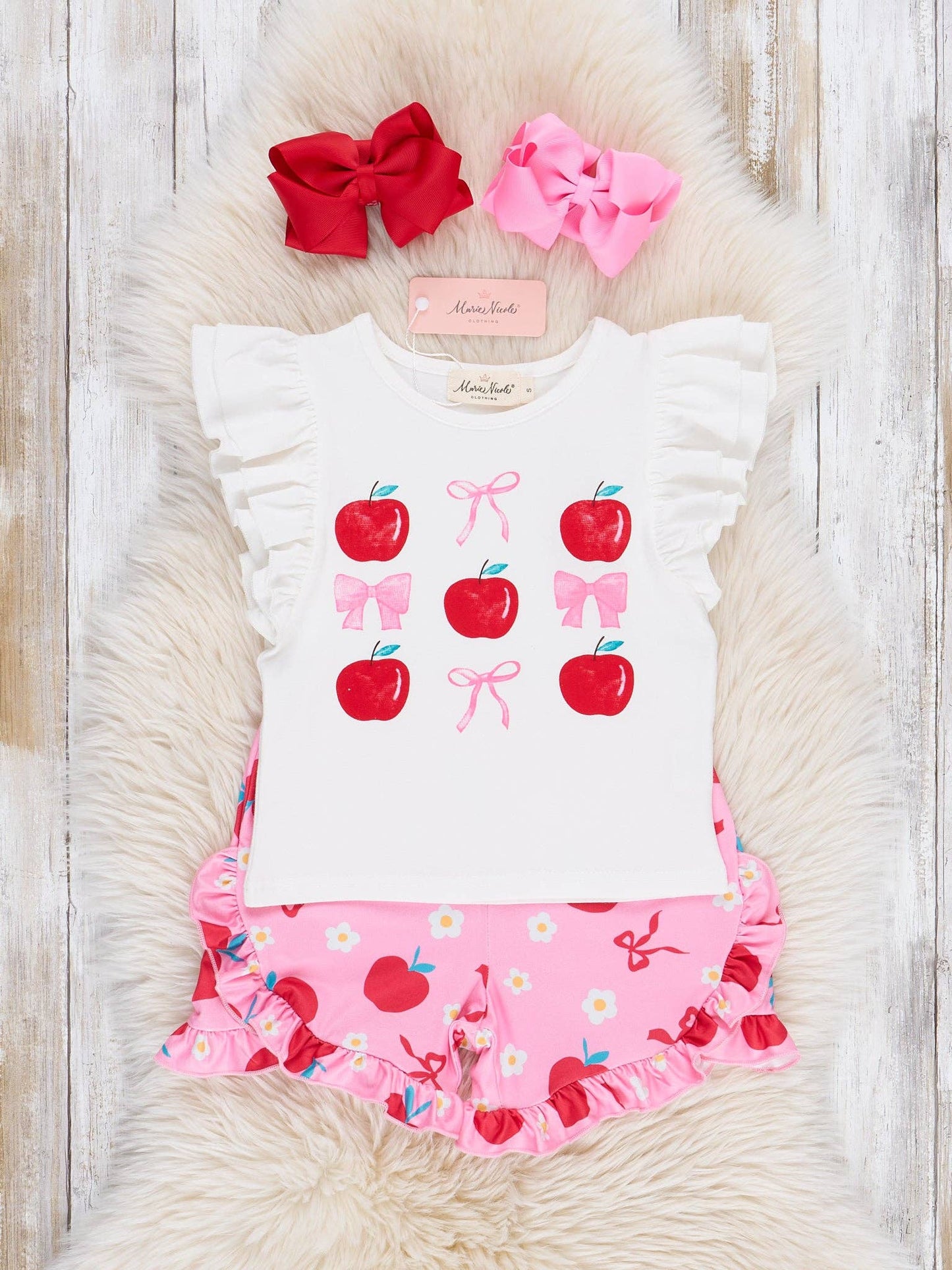 Apples & Bows Ruffle Outfit
