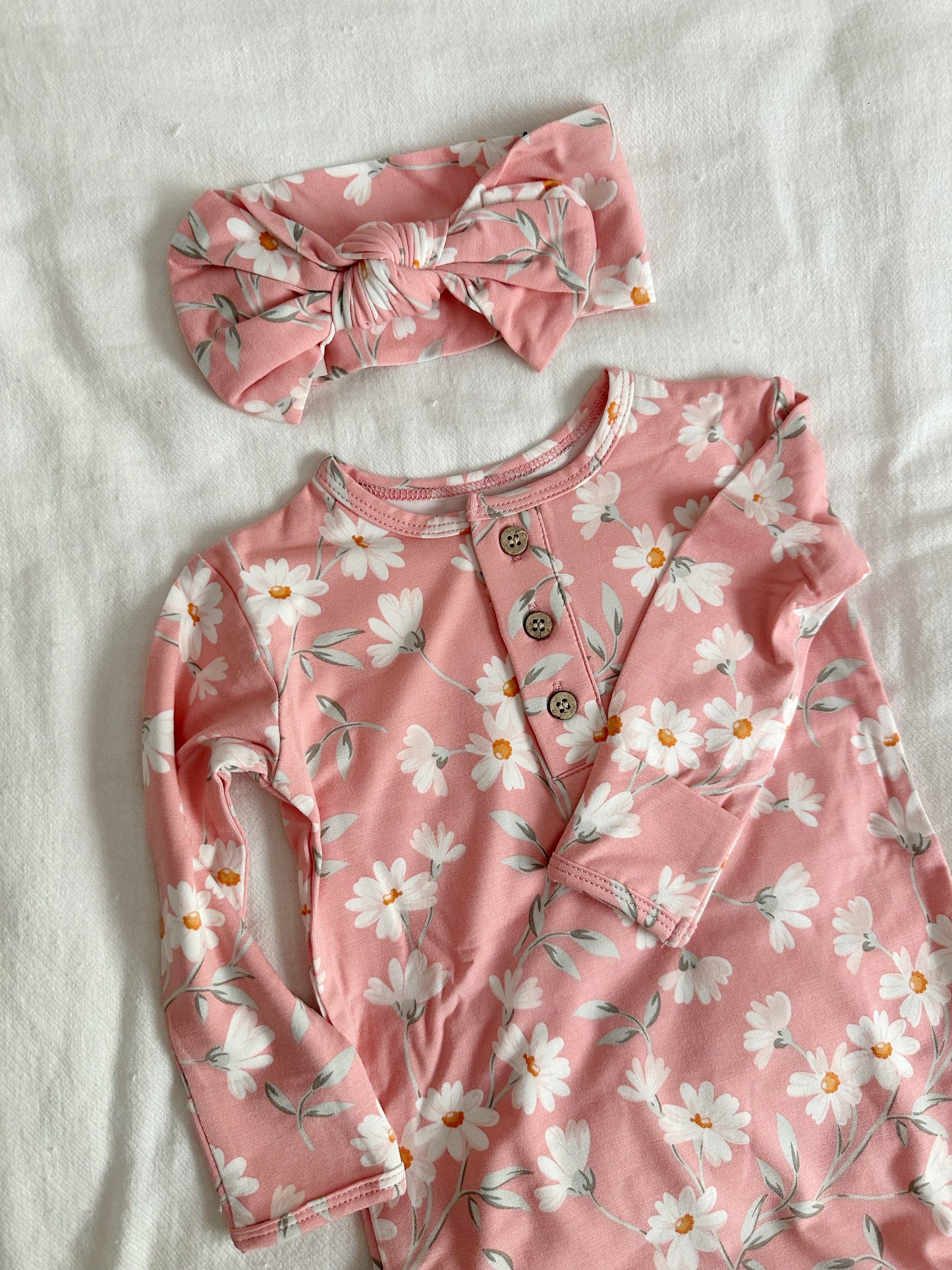 Sweet Bamboo Knotted Bow - Daisy