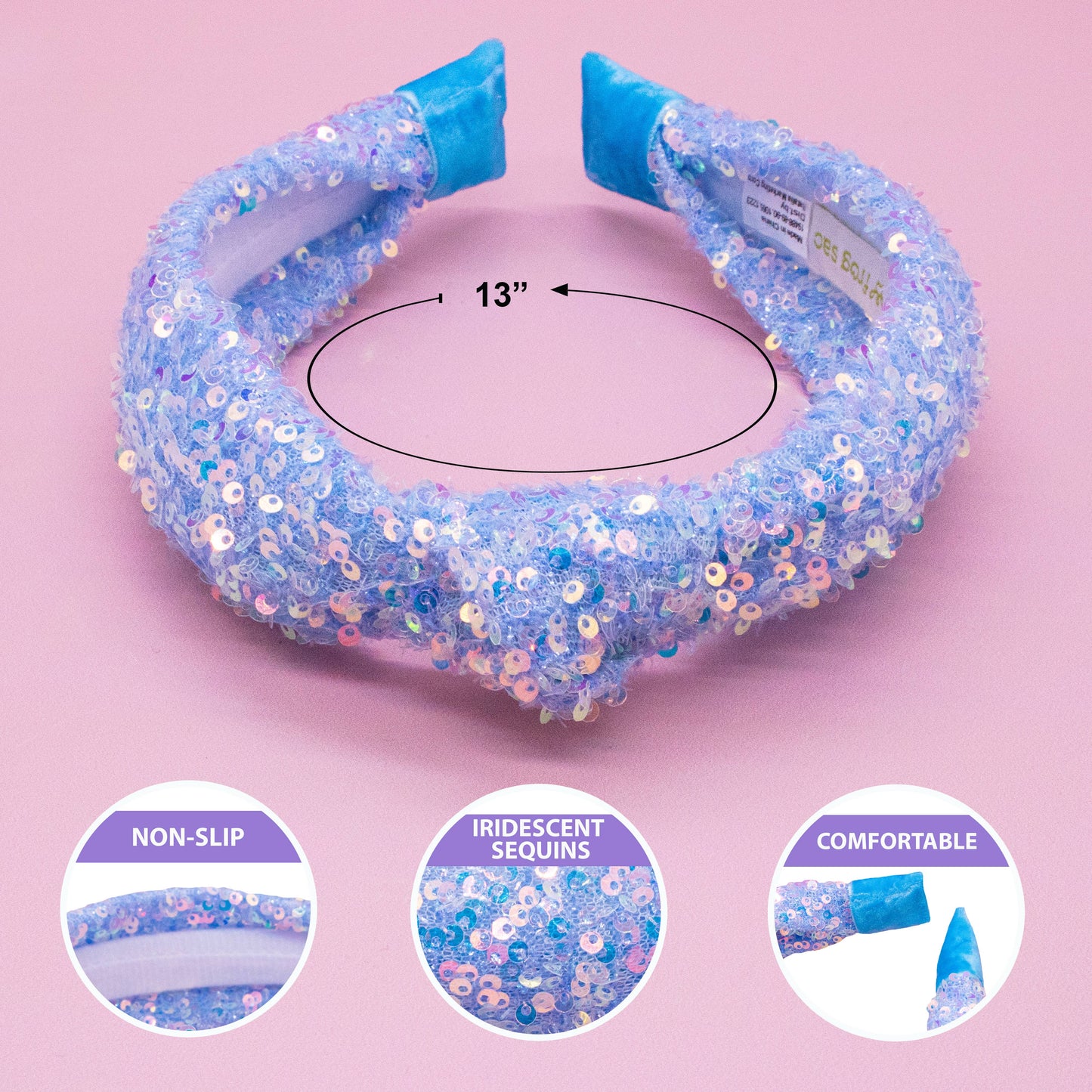 Confetti Sequin Knotted Headband