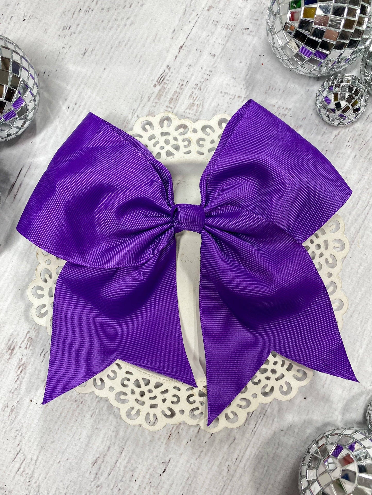 6" Cheer/Dance Bow - Alligator Clip