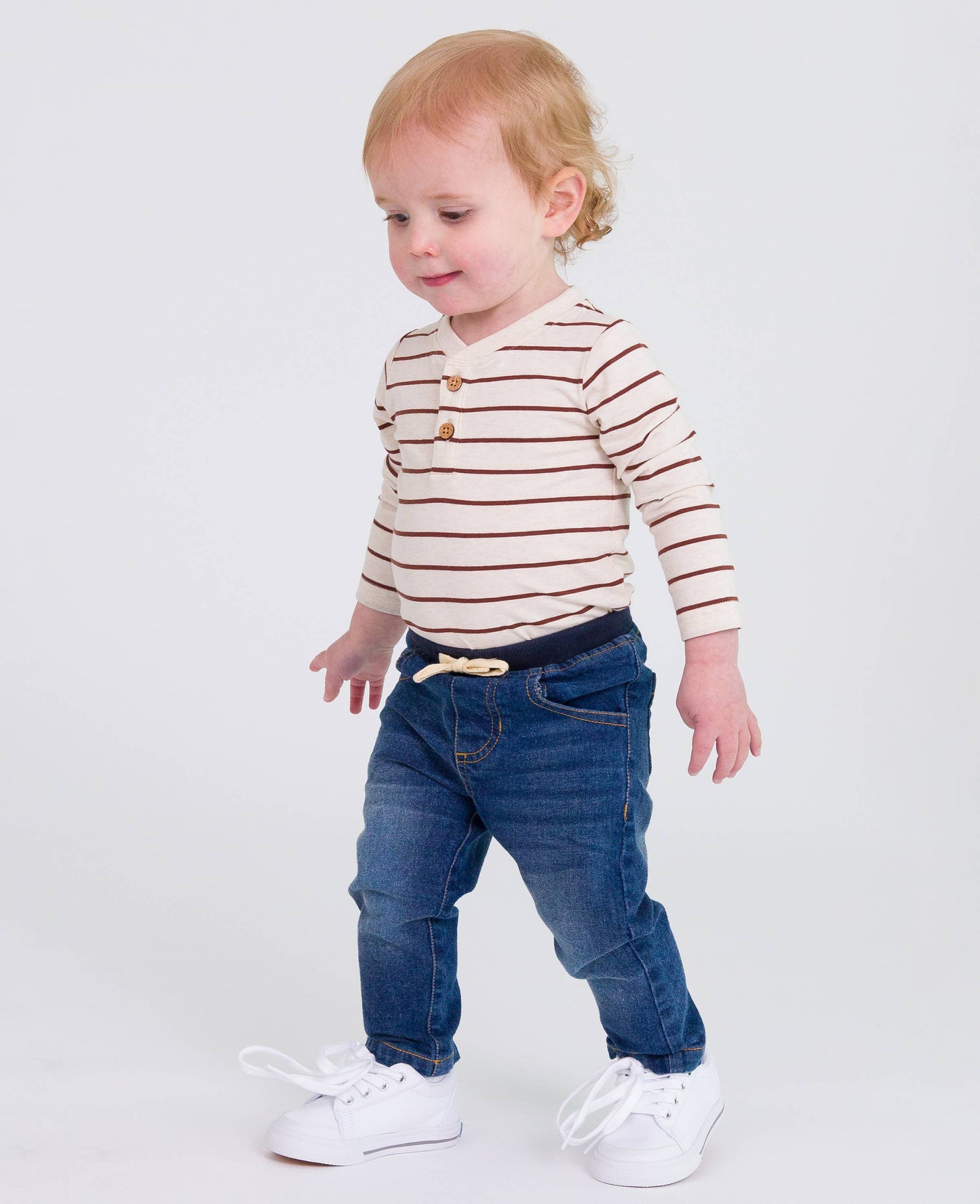 RuffleButts + RuggedButts - Boys Medium Wash Pull-on Jeans