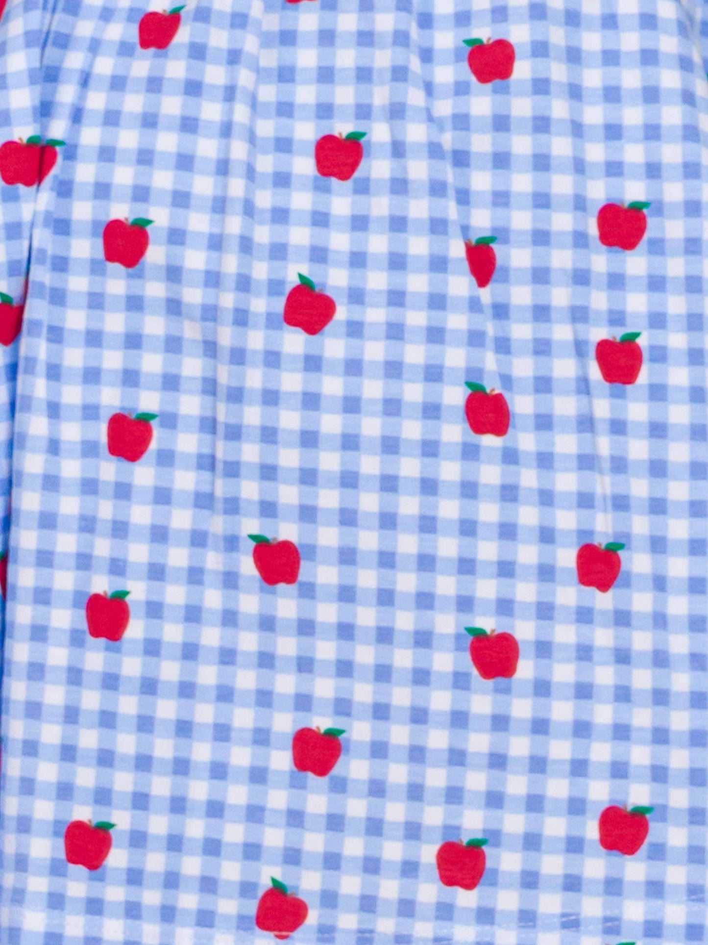 RuffleButts + RuggedButts - Girls Apple Orchard Gingham Short Sleeve Knit Twirl Dress