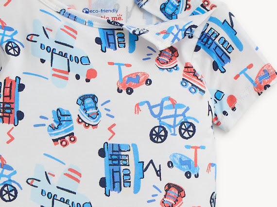 Magnetic Me | Magnetic Pajama Set - I Wheel Survive