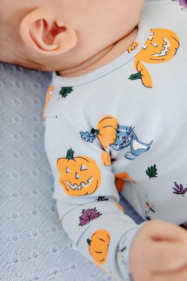 TBBC | Long Sleeve Patton Play Bubble - Candy and Critters (Buckhead Blue)