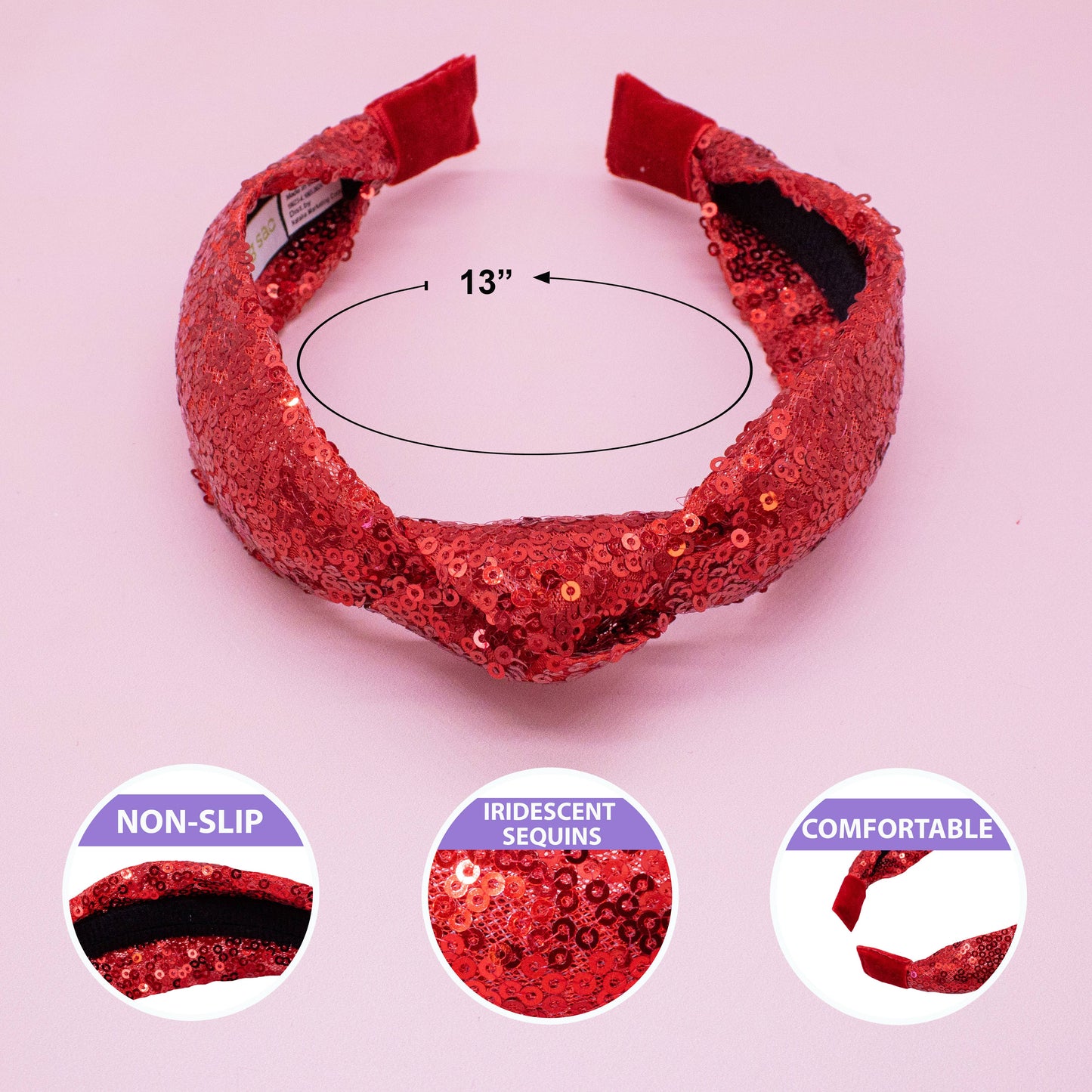 Sequin Knotted Headband