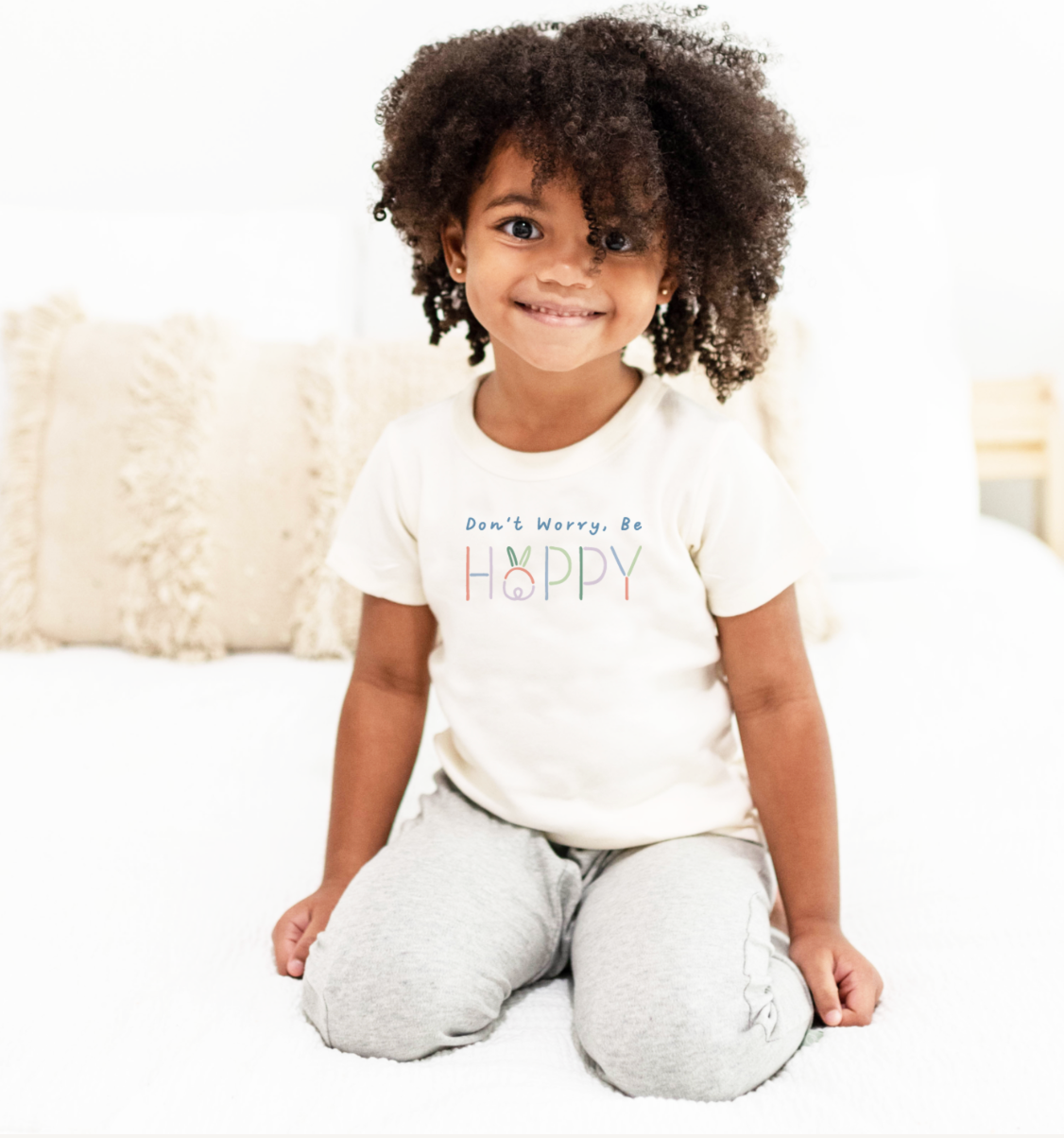 Finn + Emma - Baby graphic organic bodysuit | don't worry be hoppy