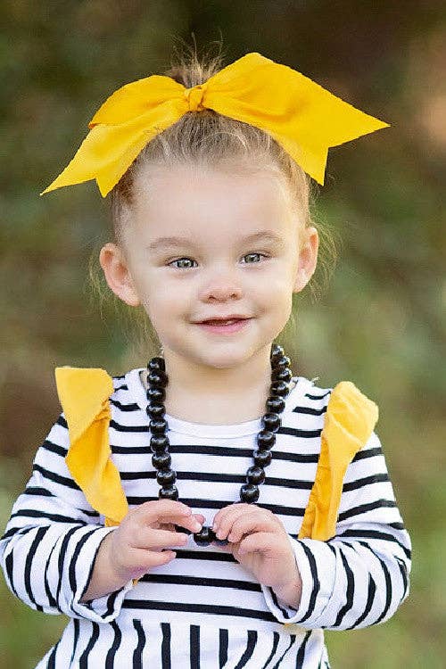 6" Cheer/Dance Bow - Alligator Clip