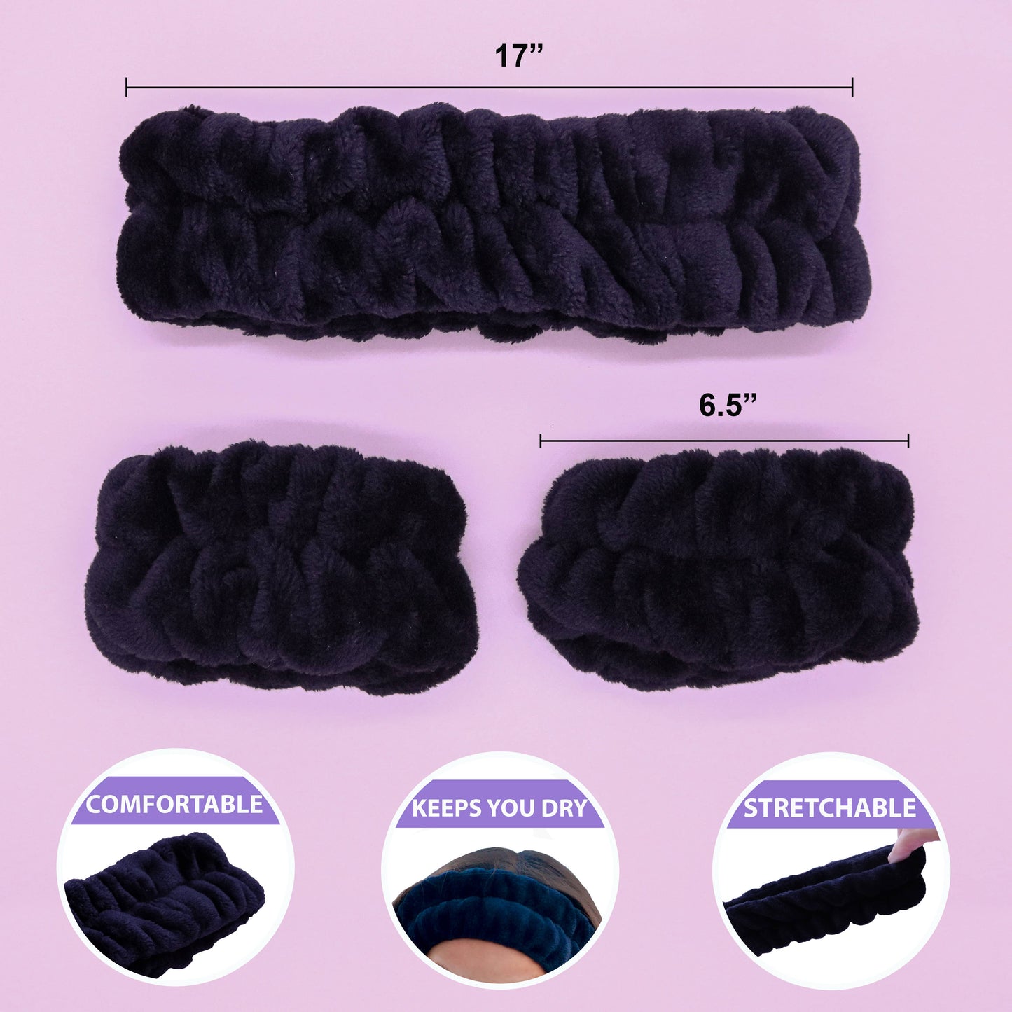 Spa Headband & Wristband Set