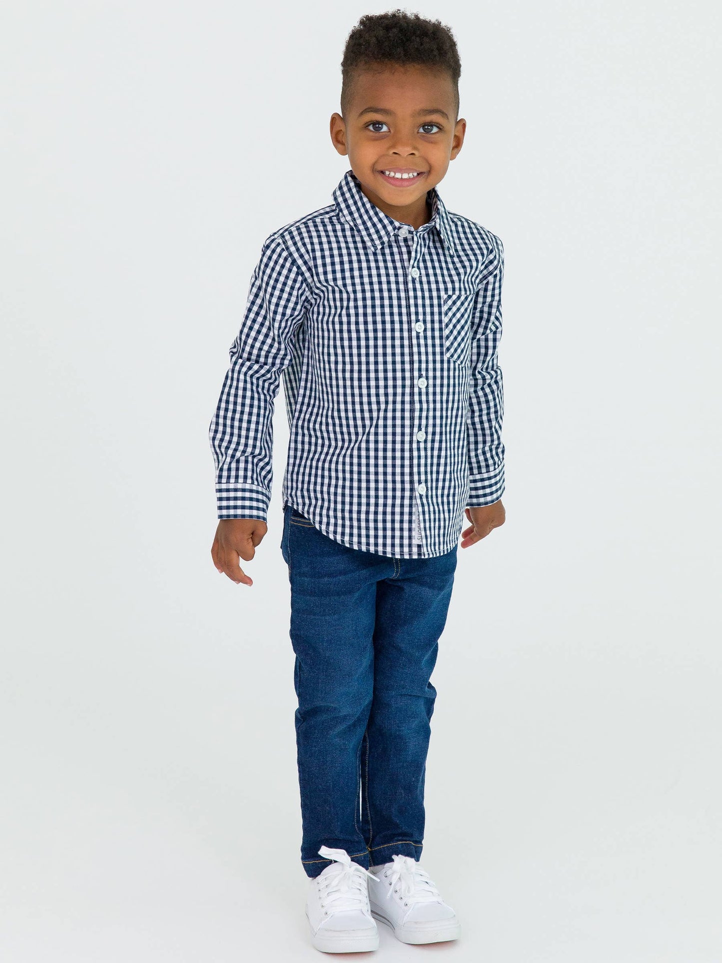 RuffleButts + RuggedButts - Boys Medium Wash Pull-on Jeans