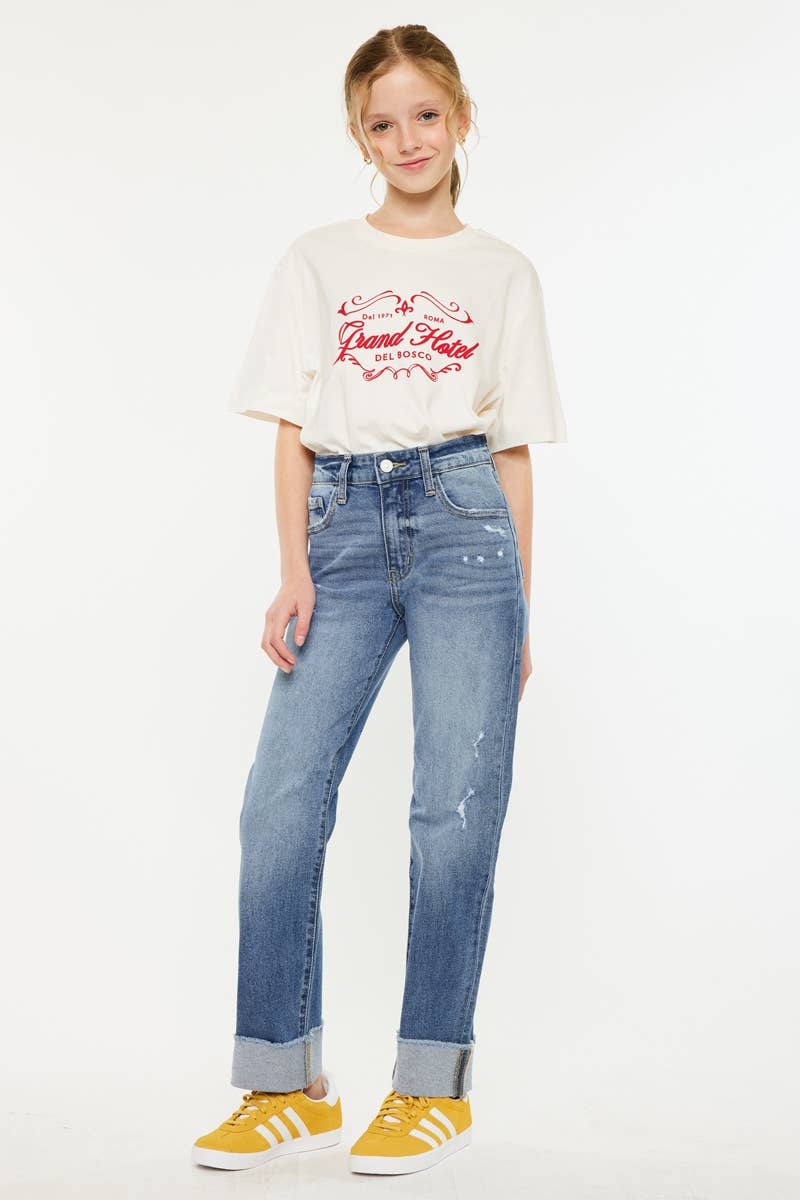 Kan Can USA - Nia High Rise Straight Jeans
