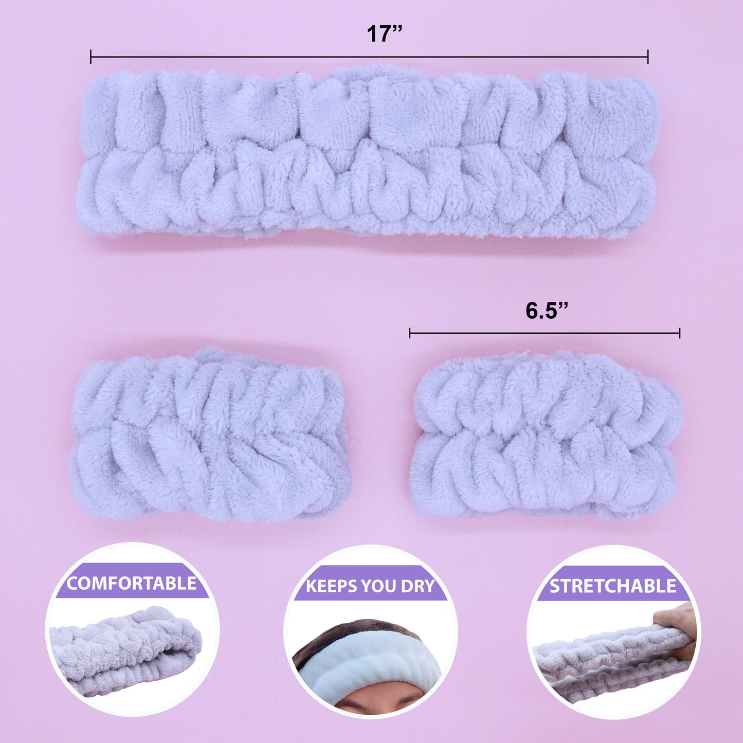 Spa Headband & Wristband Set