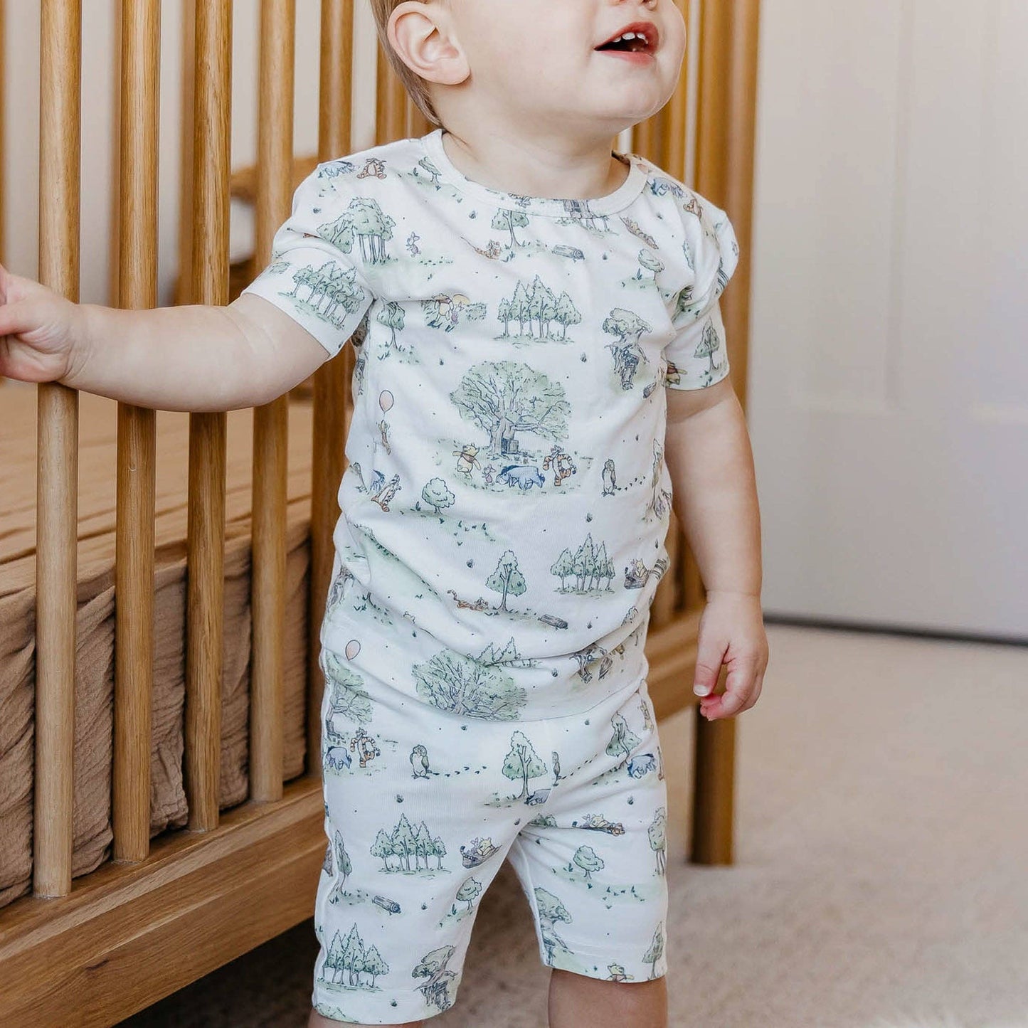 Copper Pearl | 2pc Short Sleeve Pajama Set - Hundred Acre Wood