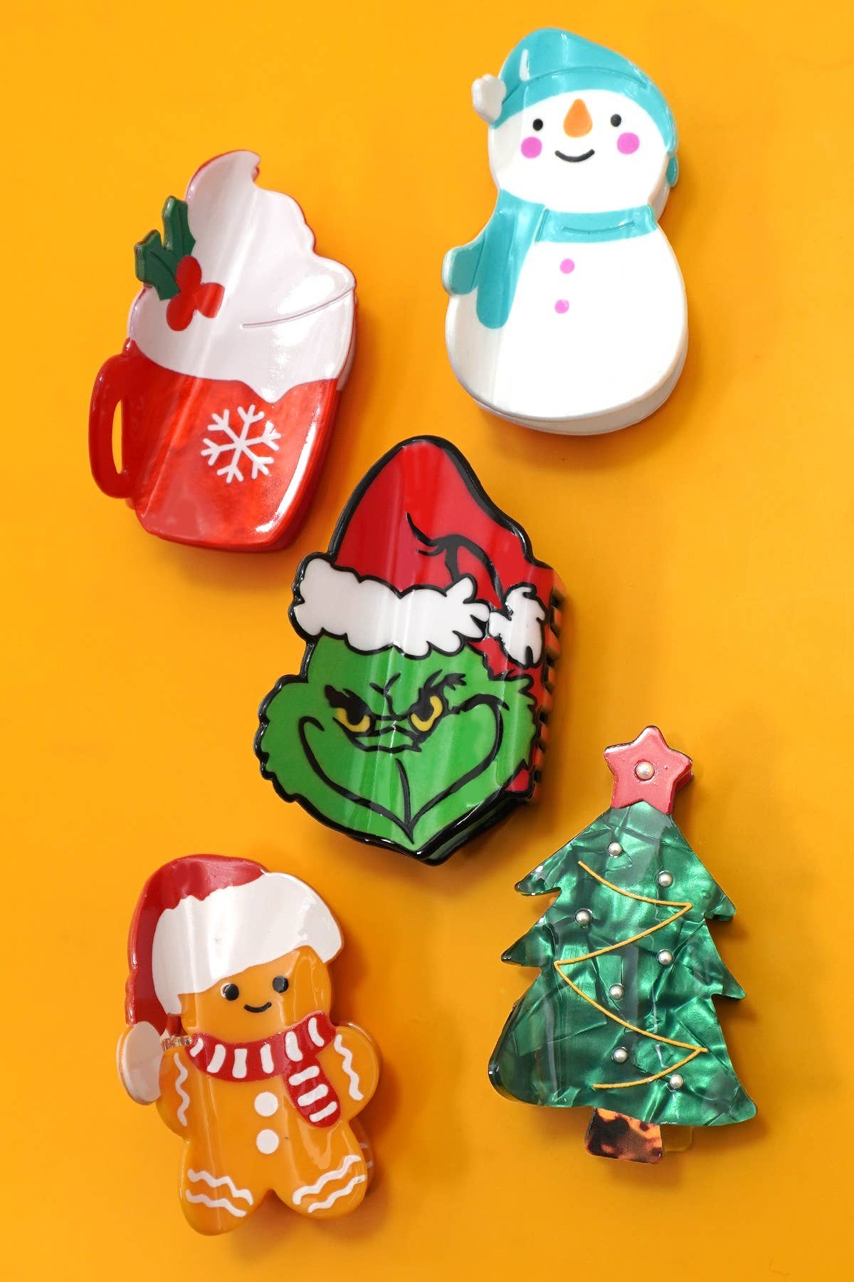 Christmas Hair Claw Clips