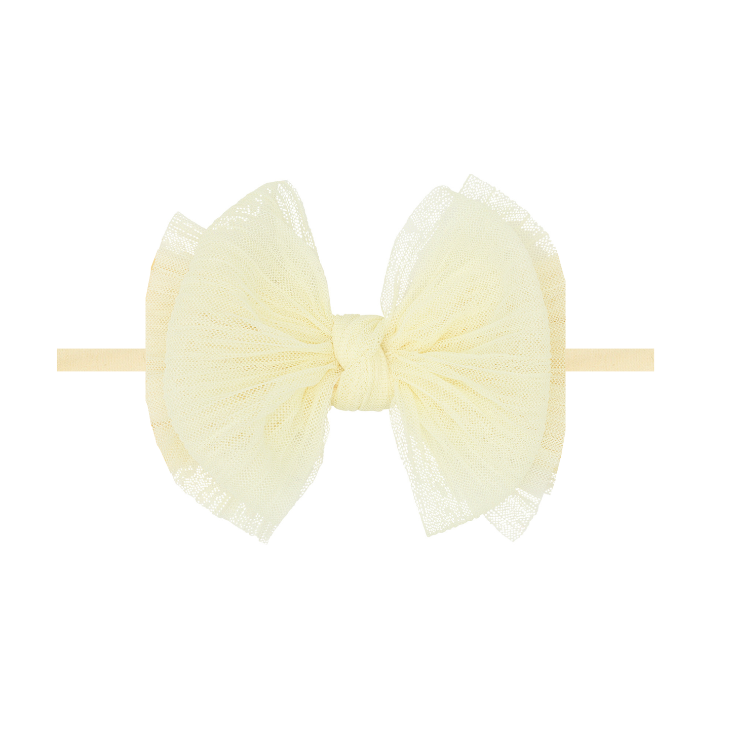 Baby Bling® Tulle FAB® Skinny nylon headband with tulle bow