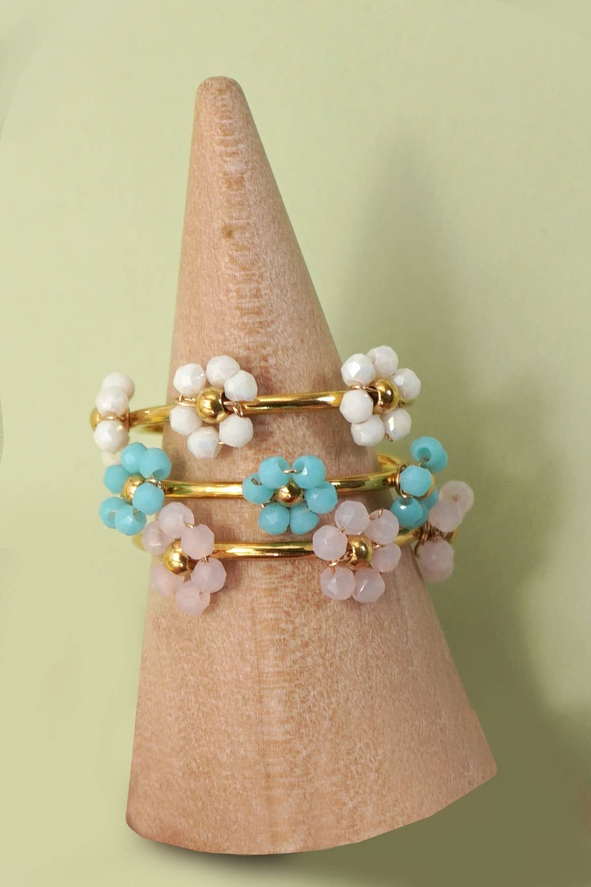 Beaded Flower Ring