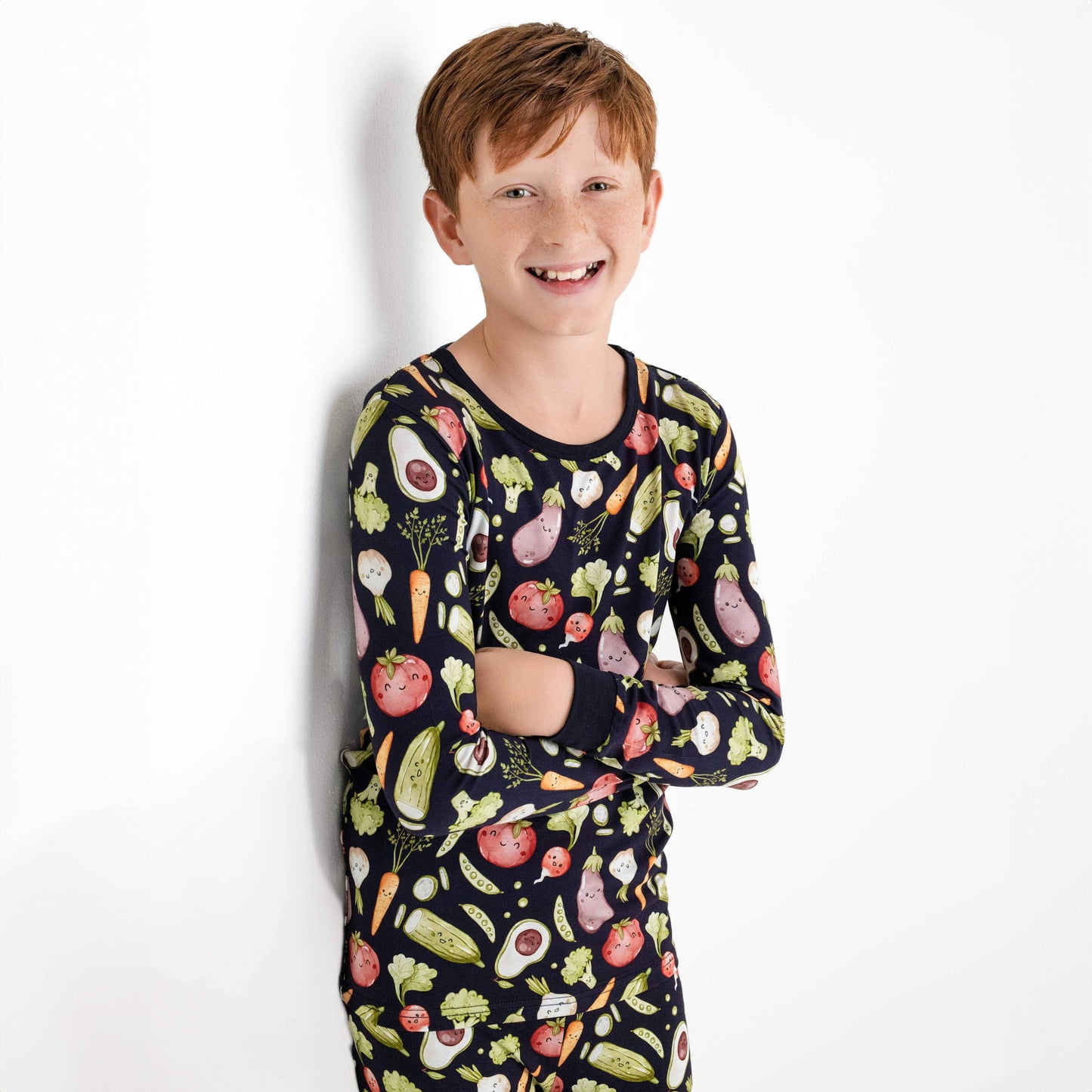 I Love You Veggie Much Long Sleeve Pajamas