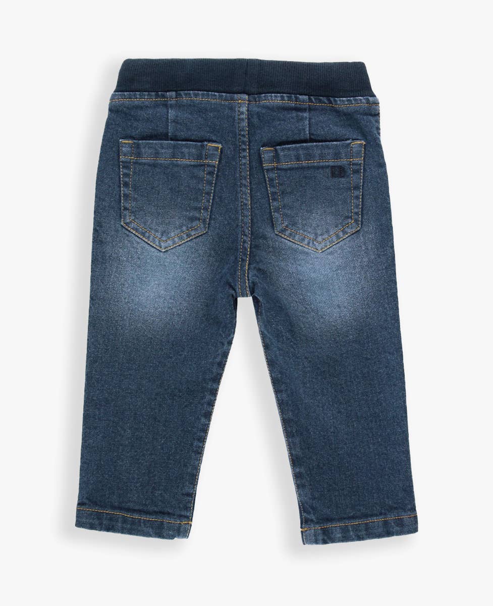 RuffleButts + RuggedButts - Boys Medium Wash Pull-on Jeans