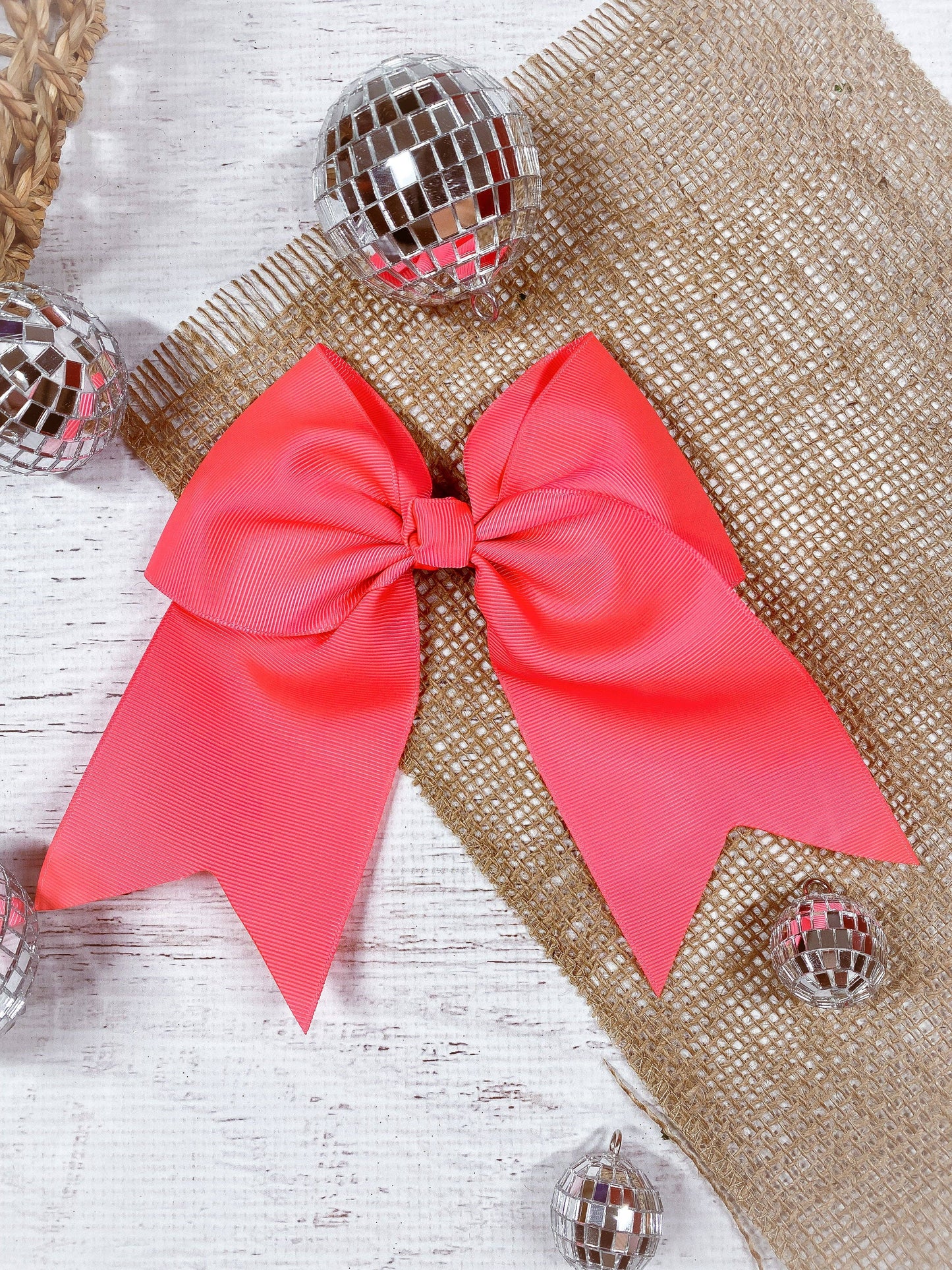 6" Cheer/Dance Bow - Alligator Clip