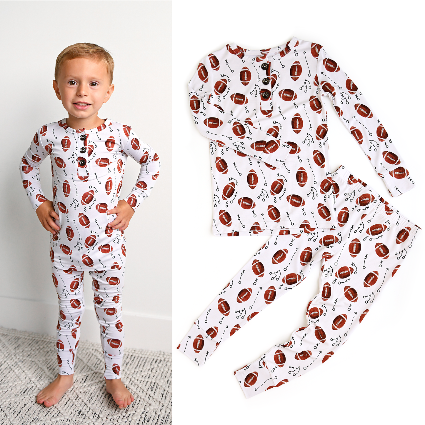 Bamboo Brady Football Lounge Set
