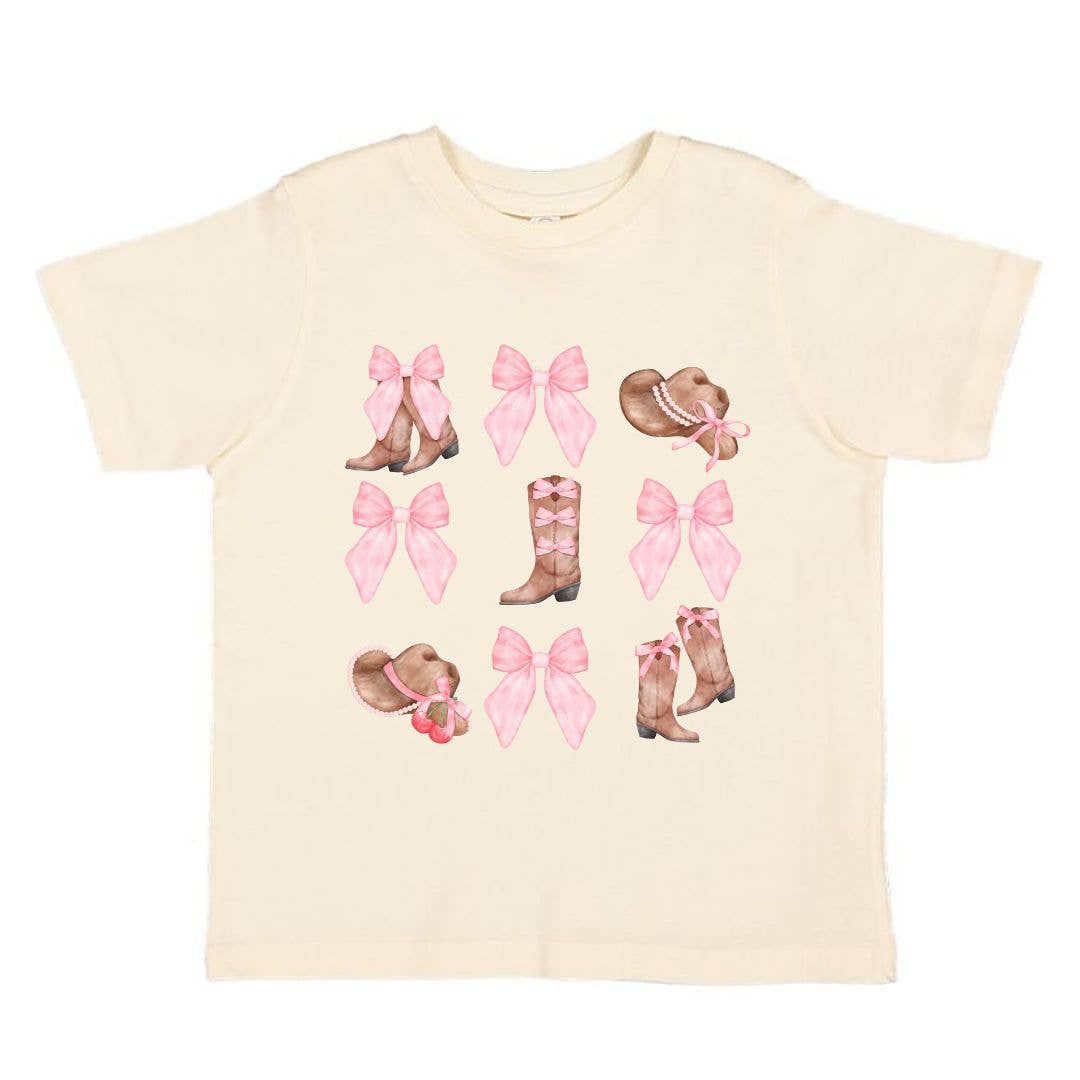 Boots and Bows Cowgirl Short Sleeve T-Shirt