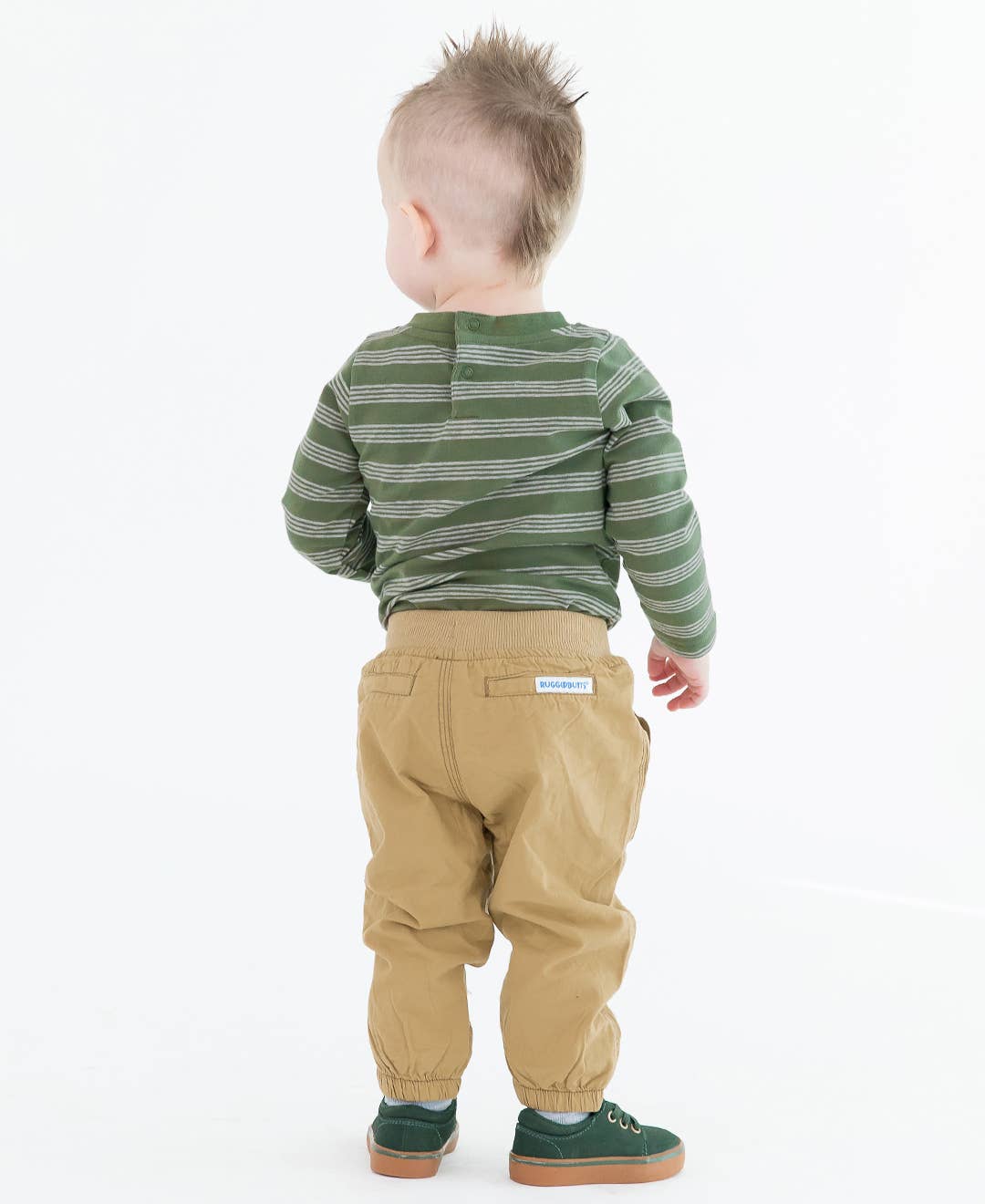RuffleButts + RuggedButts - Boys Dark Khaki Jogger Pants