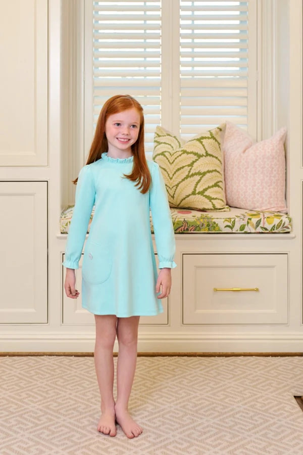 TBBC | Long Sleeve Lizzie's Luxe Leisure Dress - Edisto Egg Blue