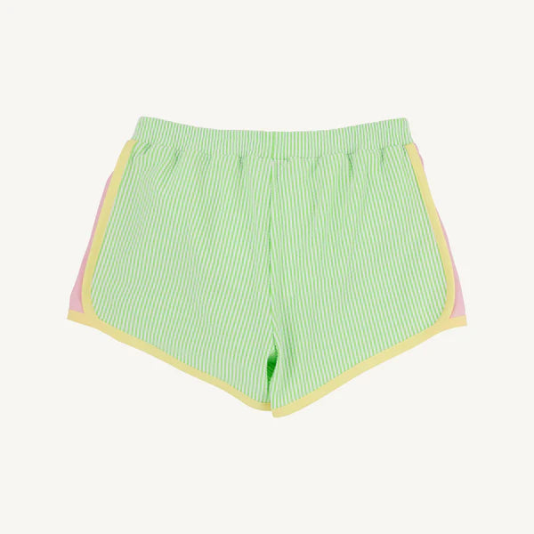 TBBC | Prepletic Shimmy Shake Shorts - Lexington Lime Seersucker with Pier Party Pink & Lake Worth Yellow