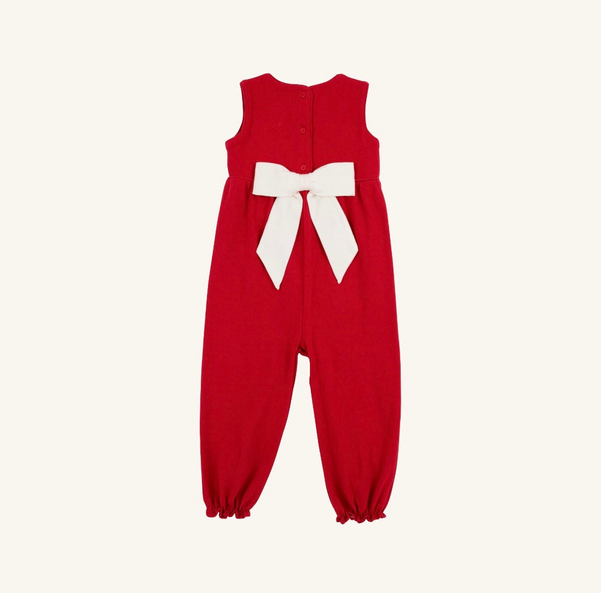 TBBC | Sleeveless Rebecca Romper - Richmond Red with Palmetto Pearl
