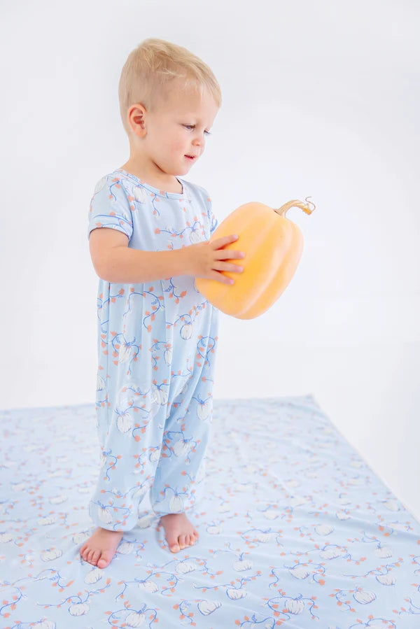 TBBC | Bradford Romper - Gourd-geous (Buckhead Blue)/Barbados Blue