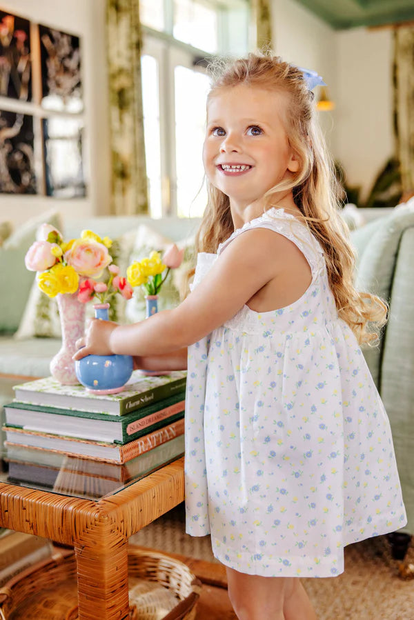 TBBC | Babs Dress - Dunwoody Daisy with Worth Avenue White