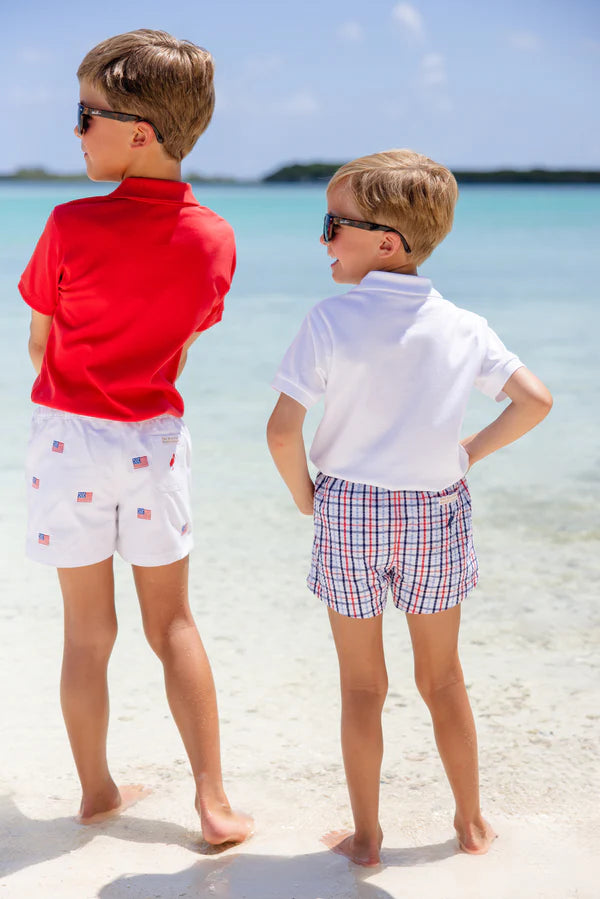 TBBC | Sheffield Shorts - Pierce Mill Plaid Seersucker with Nantucket Navy