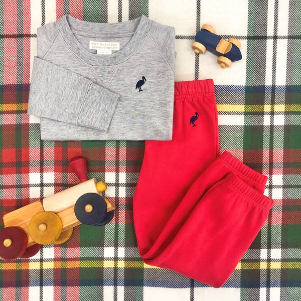TBBC | Gates Sweeney Sweatpants - Richmond Red with Nantucket Navy