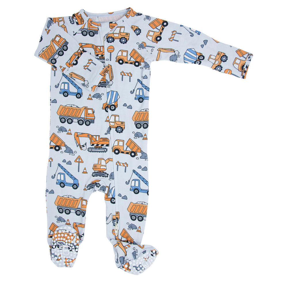 Sweet Bamboo Zipper Footie - Uncle Kev