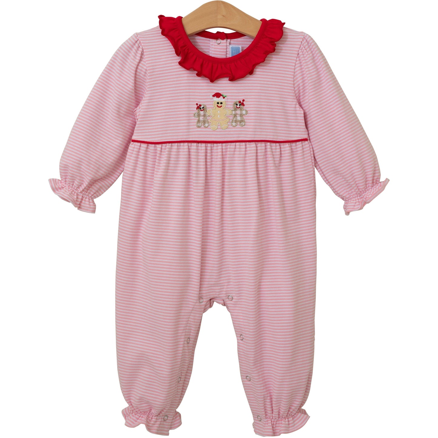 Gingerbread Ruffle Romper