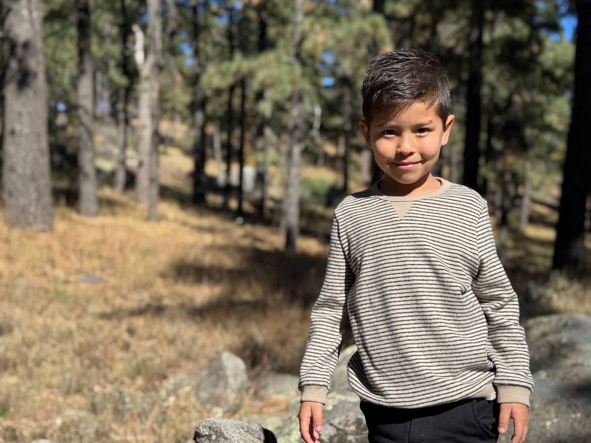 Me & Henry | Tarquin Sweatshirt - Black & Beige