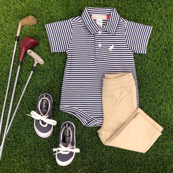TBBC | Sheffield Pants (Twill) - Keeneland Khaki with Nantucket Navy Stork