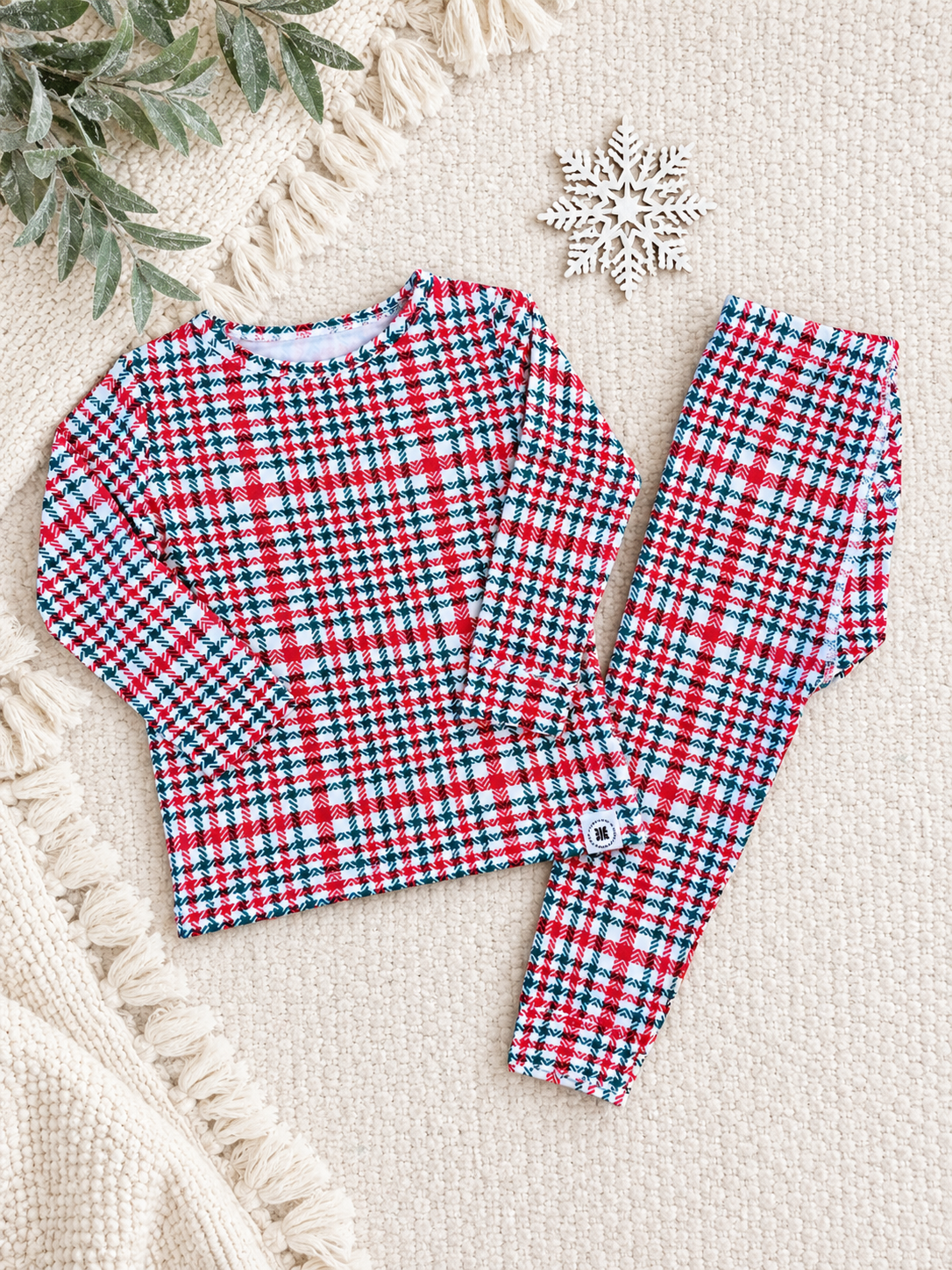 Sweet Bamboo | Big Kid Pajama - Red Tartan