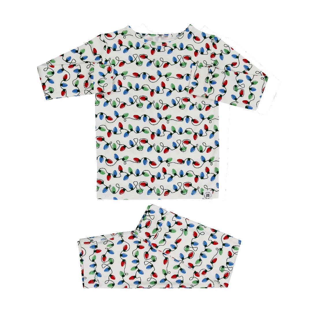 Sweet Bamboo - Big Kid Pajama - String Of Lights