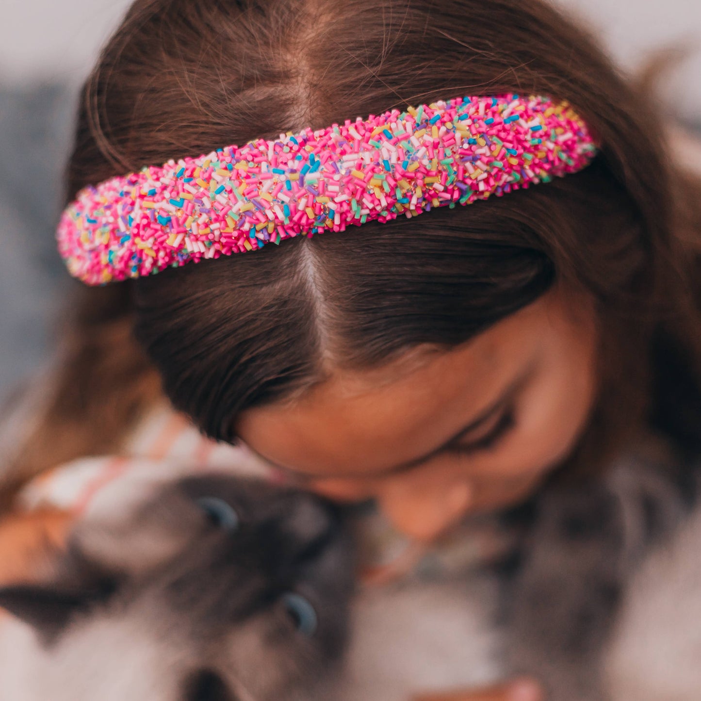 Rainbow Confetti Sprinkles Headband