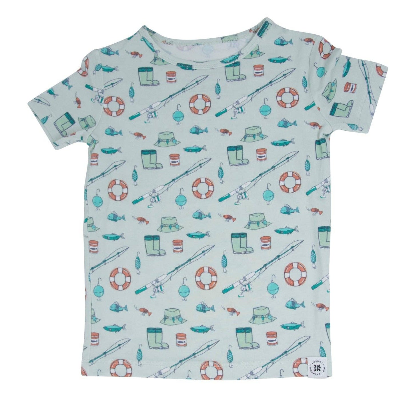 Sweet Bamboo - Big Kid Pajama S/S - Cast A Line