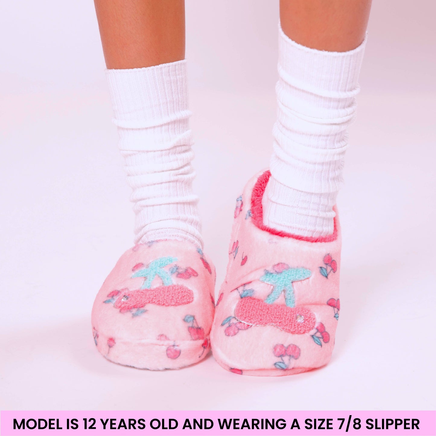 OMG Accessories - Cherry Printed Slippers