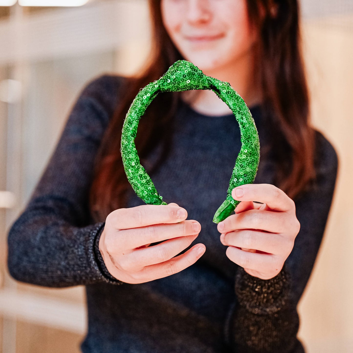 Sequin Knotted Headband