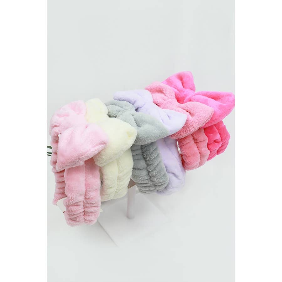 Plush Spa Bow Headband
