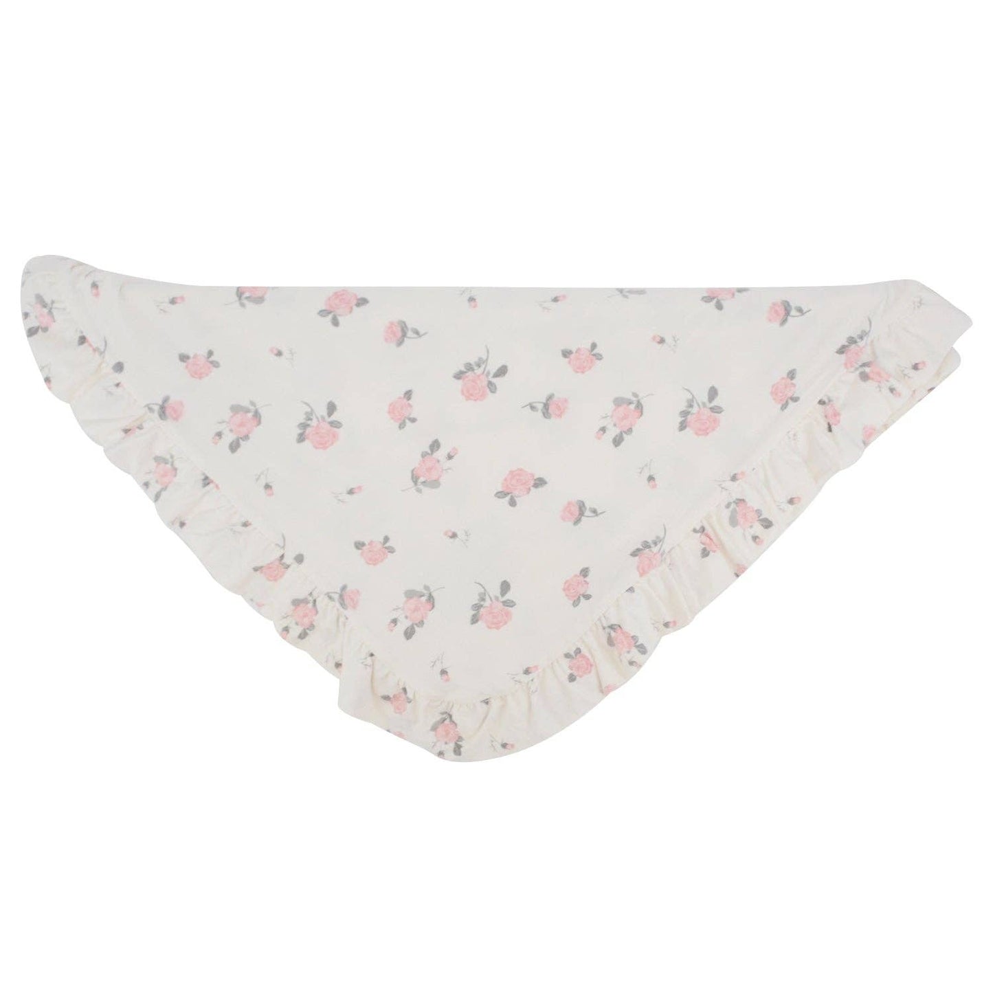 Ruffle Blanket - Roses White