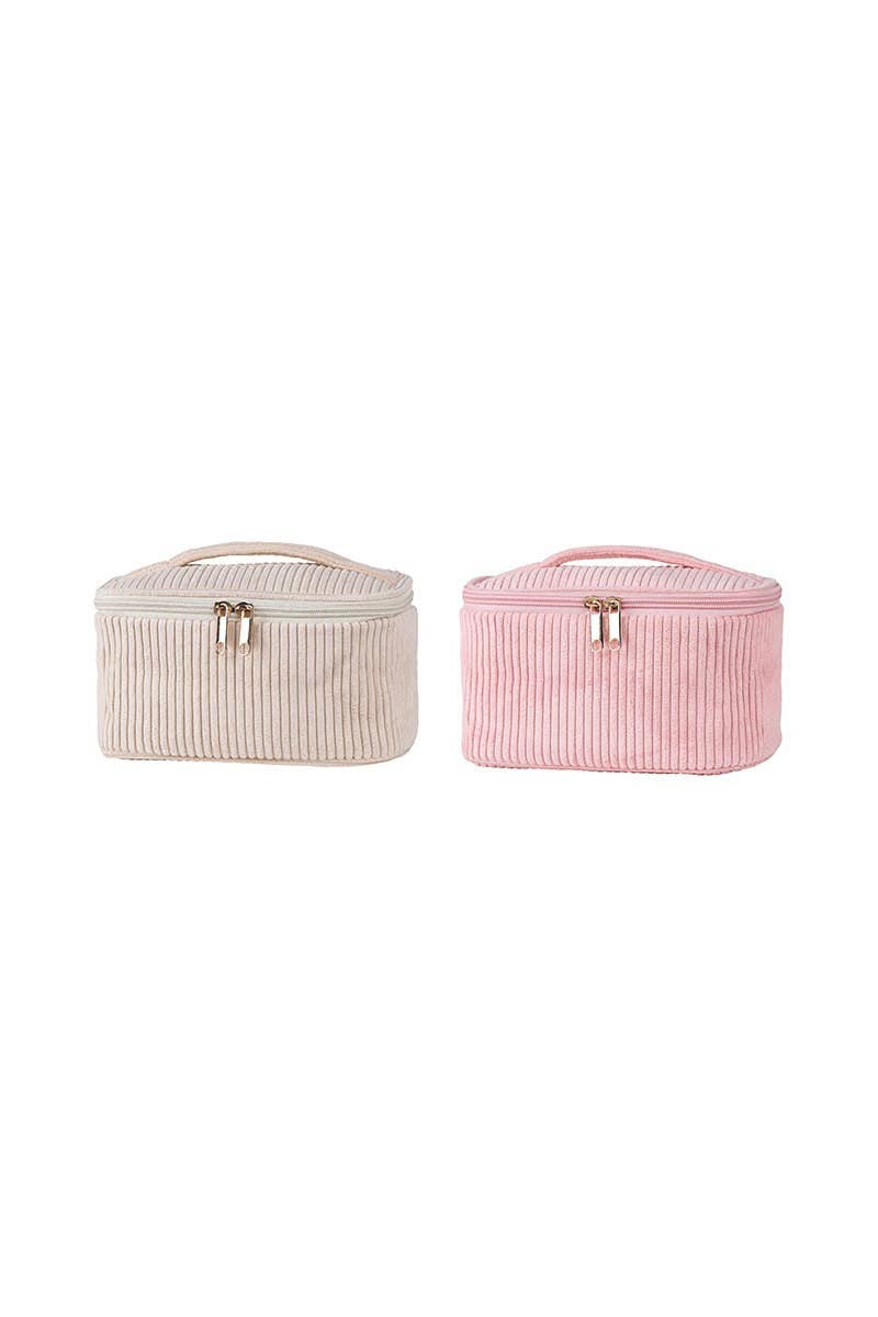 Corduroy Cosmetic Bag