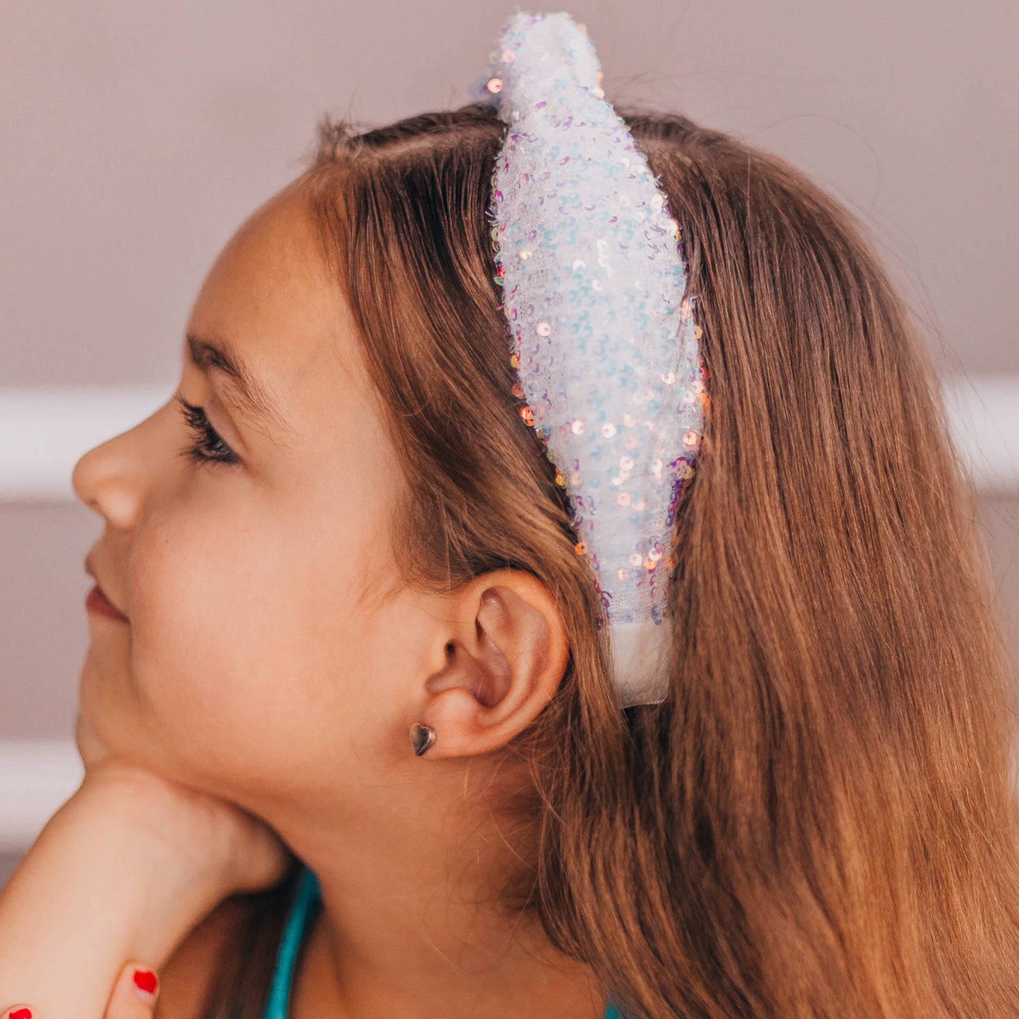 Confetti Sequin Knotted Headband